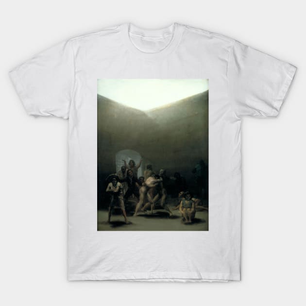 Yard with Lunatics - Francisco Goya T-Shirt by themasters